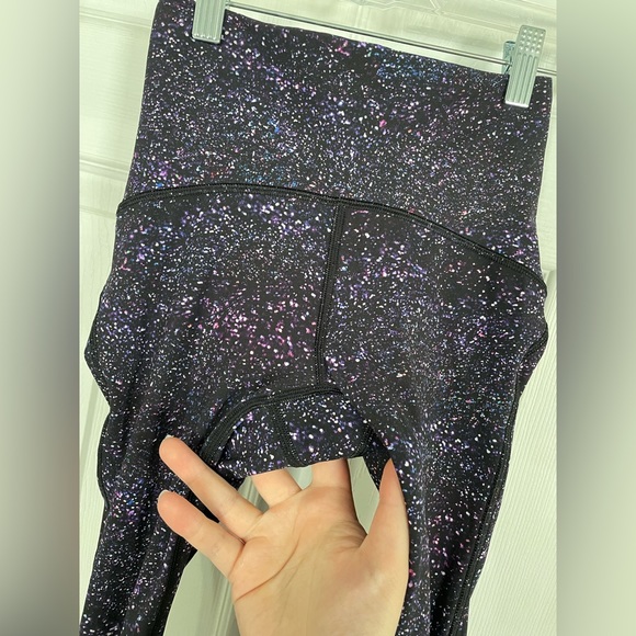Lululemon Train Times Legging Purple Galaxy Crystalline Multi Mesh Size 2 - Picture 4 of 6